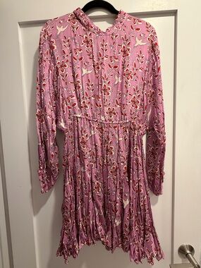 RHODE Pink Floral Print Dress